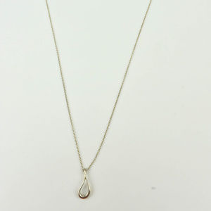 Tiffany & Co. Silver"Elsa Peretti" Open-teardrop 1047